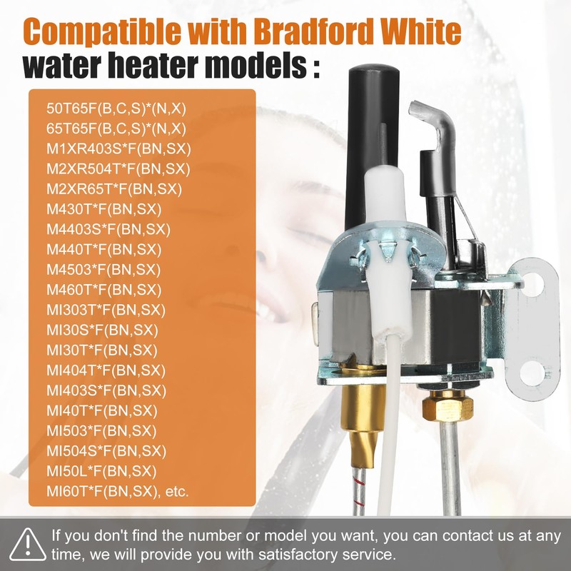 233-47845-05 Water Heater Pilot Assembly Compatible with Bradford White Water