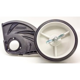 Traverse Creek Incorporated Genuine Echo/Shindaiwa Edger Shield Wheel Kit, Fits PE-225, Black Plastic, Lawn Mower Wheel Kit