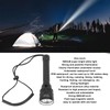 Diving Flashlight IPX8 Waterproof Underwater 328ft 5000LM Super Bright Underwater