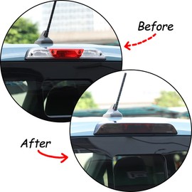 CHEAYAR 3rd Third Brake Tail Light Lamp Cover Trim Overlay Compatible with for*d Maverick 2022 2023,High Mount Stop Light Rear Tail Light Cover Trim ABS,Smoked Lens (For Third Brake Light Cover)