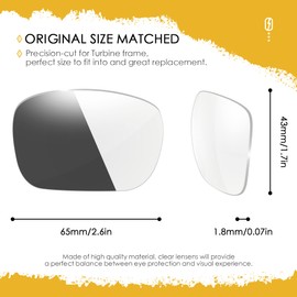 AOZAN ANSI Z87.1 Replacement Lenses For Oakley Turbine OO9263 Sunglasses - HI-DEF Photochromic