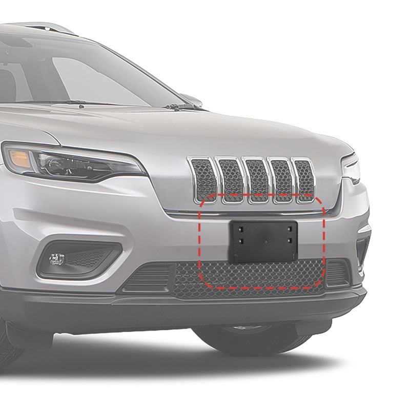 Jimen Fit for Jeep Cherokee 2019-2023, License Holder Mount Bracket