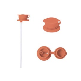 Pura Sport Big Mouth Silicone Sport Straw Top - Leak & Spill-Proof, Plastic-Free, MadeSafe Certified, Medical-Grade Silicone - Fits All Pura Sport Bottles – Rose Straw
