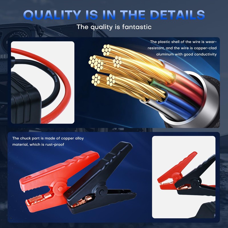 EC5 Smart Jump Starter Clamps,EC5 Heavy Duty Jump Starter Automotive