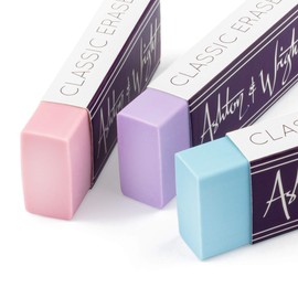 Ashton and Wright - Classic Eraser - Latex Free Plastic Rubber - Pack of 5 Pastel