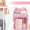 TOMVAES Hanging Nappy Organiser, Changing Table Nappy Organiser, Nursery Caddy