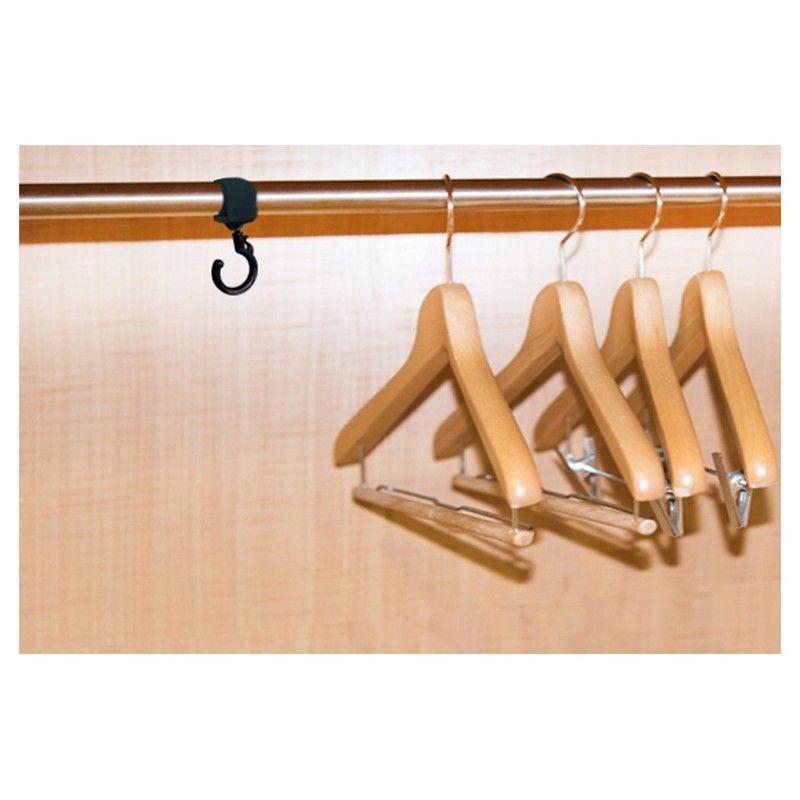 Nissa Chain Kururin Hook, Rotating Type, Black A-1026