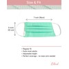Lilind Fashion Face Mask 100% Cotton Reusable Breathable Handmade Green