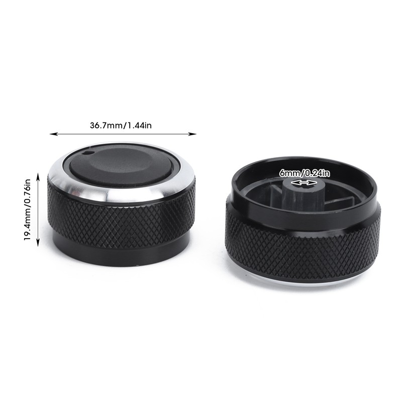3PCS Car Air Condition Switch Thermal Controller Knob Replacement for