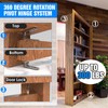 Pisman Pivot Door Hinges, Hidden Hinge Heavy Duty with Accessories
