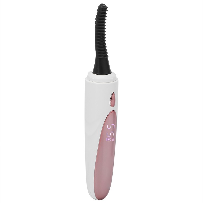 Heated Eyelash Curler Rechargeable Silicone Brush Head Portable Electric Eyelash