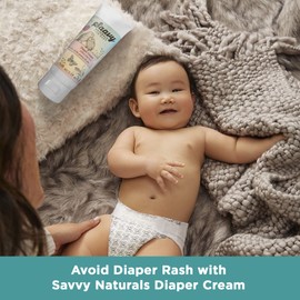 Saavy Naturals Baby Diaper Cream | Organic Diaper Rash Ointment for Infant with Zinc Oxide, Arnica & Aloe | Baby Shower Gifts | 2.5oz Unscented