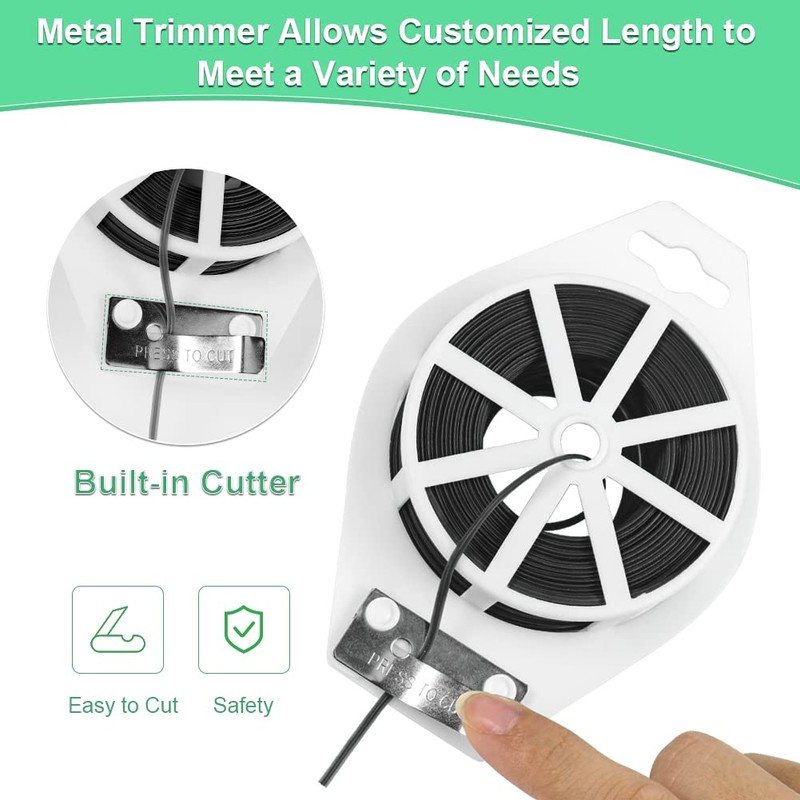 Shintop 328 Feet Garden Plant Twist Tie with Cutter for