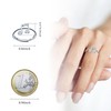 MICMIF Ring Music Note Silver 925 for Women Girls Adjustable