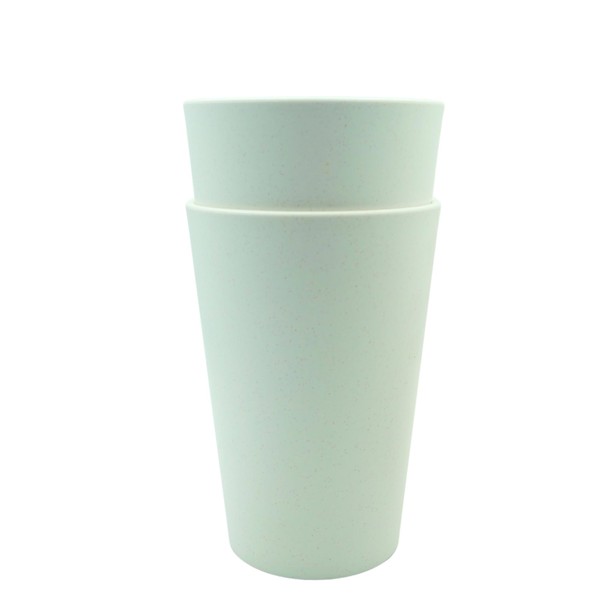 Yuvori White Orchid Pot Cover – 7.9” Tall Modern Eco