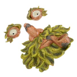 CAXUSD 1Pc Unique Resin Tree Face Ornament Durable Outdoor Garden Decor Funny Tree Pendant Sculpture for Courtyards Resin Artware Present for Garden Lovers