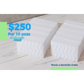 Akopla - MAGIESPONJA Borrador de Manchas, Esponja mágica. Elimina rayones y Manchas de Superficies Solo con Agua