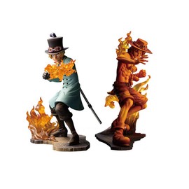 Banpresto "One Piece Stampede" Movie BROTHERHOODIII - & -PORTGAS D ACE - Sabot & Portgas D Ace Figure Set of 2