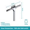 WEISSENSTEIN Shower Squeegee No Drilling – Squeegee Shower with Hook