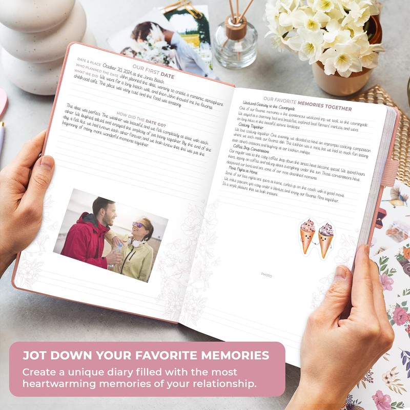 Clever Fox Anniversary Journal – Couple Memory Book & Photo