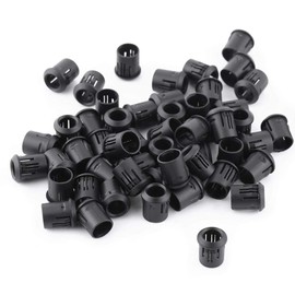 50Pcs LED Holder 8mm Light Bulb Socket LED Lamp Light-Emitting Diode Holder Plastic Bezel Mount LED Clip Black(8mm)