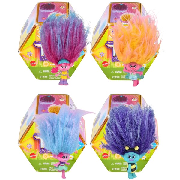 Trolls Pom Poms Series 2 Keyclip Toy Figure Identified Sets