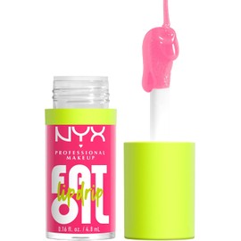 NYX PROFESSIONAL MAKEUP Fat Oil Lip Drip Gloss Tono Missed Call, 4.8ml - Brillo labial efecto jugoso hasta por 12H, infusionado con aceite de aguacate, mora y frambuesa, sin sensación pegajosa, fórmula vegana