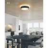 AUTELO Flush Mount Ceiling Light-Black Ceiling Light Fixture - 12Inch