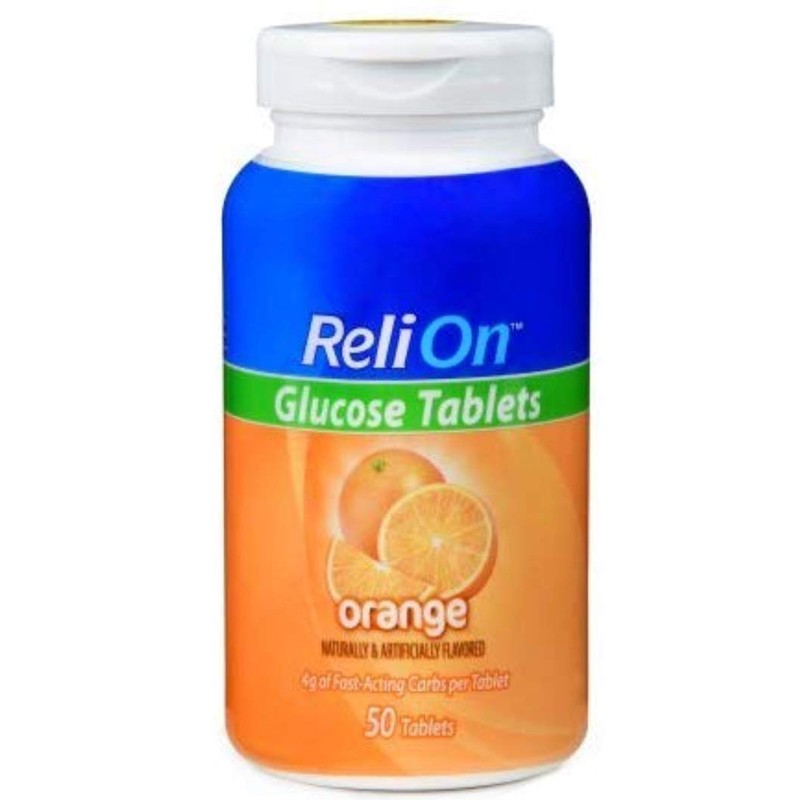 ReliOn Glucose Tablets Bundle of Fruit Punch, Tropical Fruit, Grape,