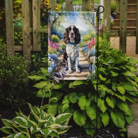 Caroline's Treasures DAC6625GF English Springer Spaniel Spring Path Garden Flag Mailbox Flag Decorative Yard Flag Banner Outside Patio Artwork Yard Flower Beds, Garden Size, Multicolor