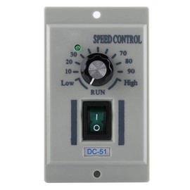 Oumefar Motor Speed Controller, DC 24V-90V Adjustable Single-Phase Motor Speed Control Regulator with Switch