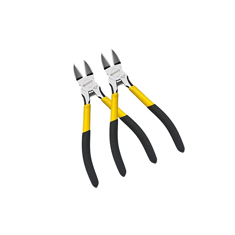 Wire Cutters6.5 inch, 2 Pack, Flush Cutters,BOOSDEN Spring Loaded Cutting
