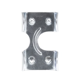 Metal Clips for Rope, Cord, String - Heavy Duty Zinc Plated Double Rope Clamps (1 Inch, 5 Pack)