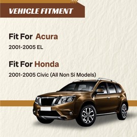 Chassora K90452 K90453 2PC Rear Stabilizer Sway Bar End Link Fit for Acura 2001 2002 2003 2004 2005 EL, Fit For Honda 2001-2005 Civic