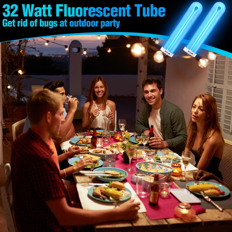 Kittmip BF190 Replacement Bulb Compatible with Flowtron BK-40D Bug Zapper,