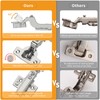 Chibery 10 Pack Frameless Inset Soft Close Concealed European Hinges,