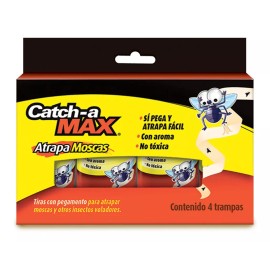 Catch-a-Max Trampa Tira Atrapa Moscas 5 Cajas