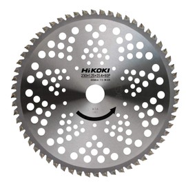 HiKOKI 0068-4581 Chip Saw for Engine Grass Trimmer, For Lower Trimmers, Diameter 9.1 inches (230 mm), Hole Diameter 1.0 inches (25.4 mm), 60 Blades