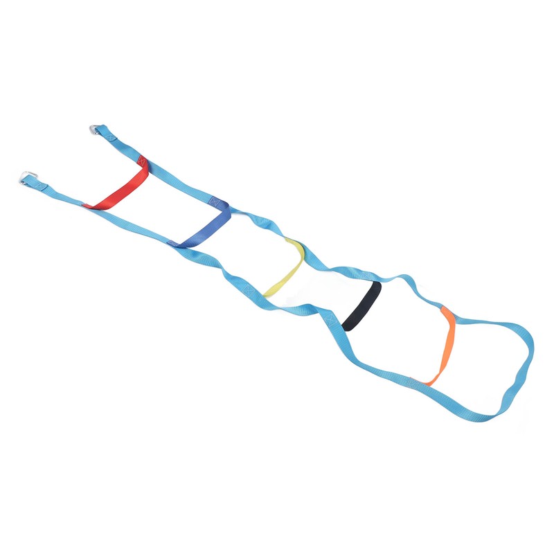 Kids Rope Ladder 6.6ft 6 Steps Colorful Climbing Rope Ladder