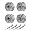 5 Inch V-Groove Steel Wheel, 7/8" Wide 90° Groove, Fits