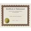 Great Papers! Certificate of Achievement, Pre-Printed, Gold Foil, Embossed, 8.5"