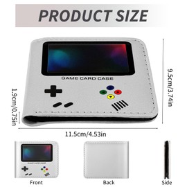 yumcute Boys Wallet, Bifold RFID Blocking PU Leather Slim Wallet with Zip Coin Pocket Credit Card Currency Slots ID Window for Men Kids