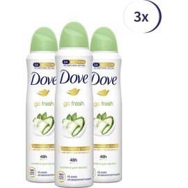 Dove 3x Dove Cucumber Green Tea Moisturising Cream Deodorant 48h Spray 150 ml / 5 oz