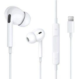 MFi Certified, Wired Earphones, Genuine HiFi 2025 Design, Includes Microphone, Compatible with Calls, Comfortable Fit, Adjustable Volume, No Delay, Deep Bass, Clear Calls, In-Ear Type, Waterproof