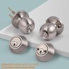 Probrico Satin Nickel Entry Door Knob and Double Cylinder Deadbolt