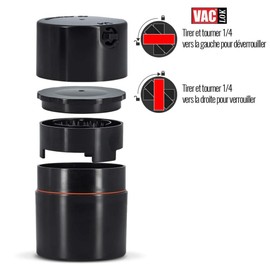TightVac Canavac Vacuum Storage Box with Grinder 0.290 L