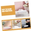 NOLITOY 2pcs Self Draining Ceramic Soap Dish Slip Bar Soap