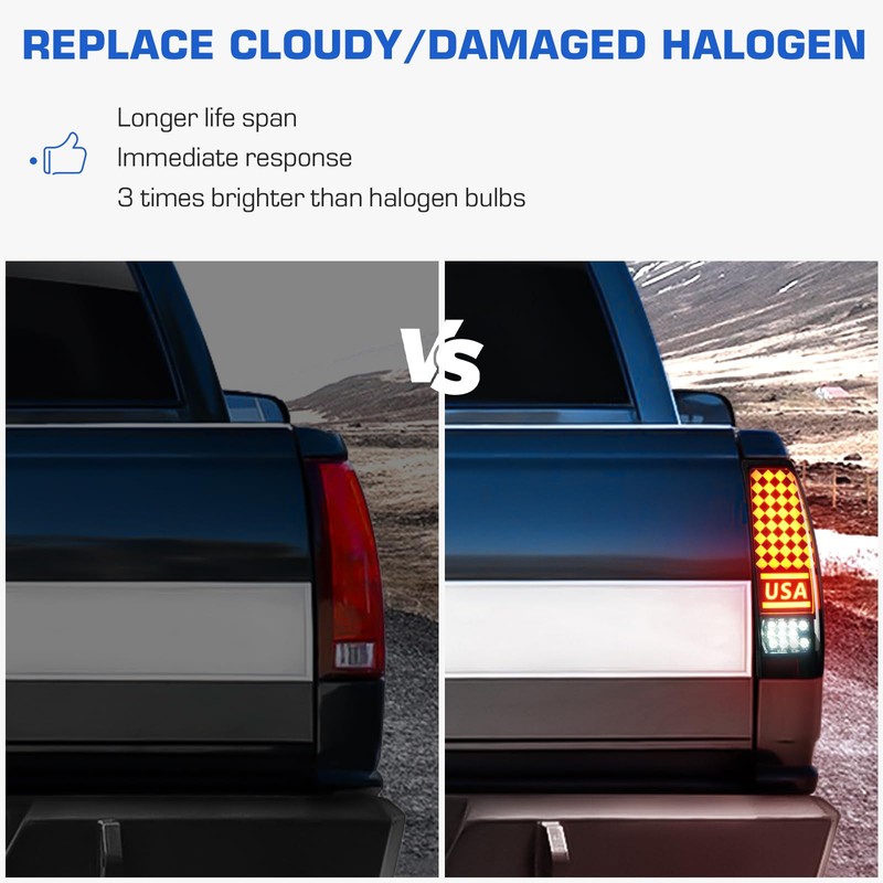 LED Tail Light +3rd Third Brake Cargo Lamp Fit for