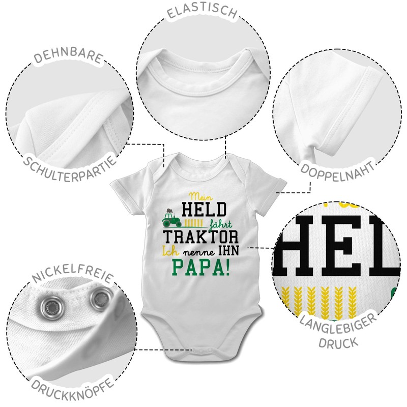 Shirtracer - Baby Bodysuit Boy Girl - Tractors - My