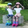 kcayony Kids Knee Elbow Wrist Pads Set for Boys Girls